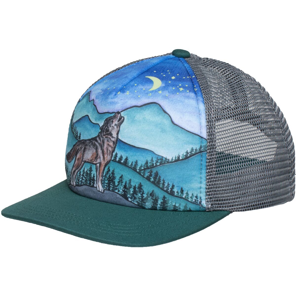 Image of Sunday Afternoons Artist Series Cooling Trucker Hat - Kids' Lone Wolf, M/L