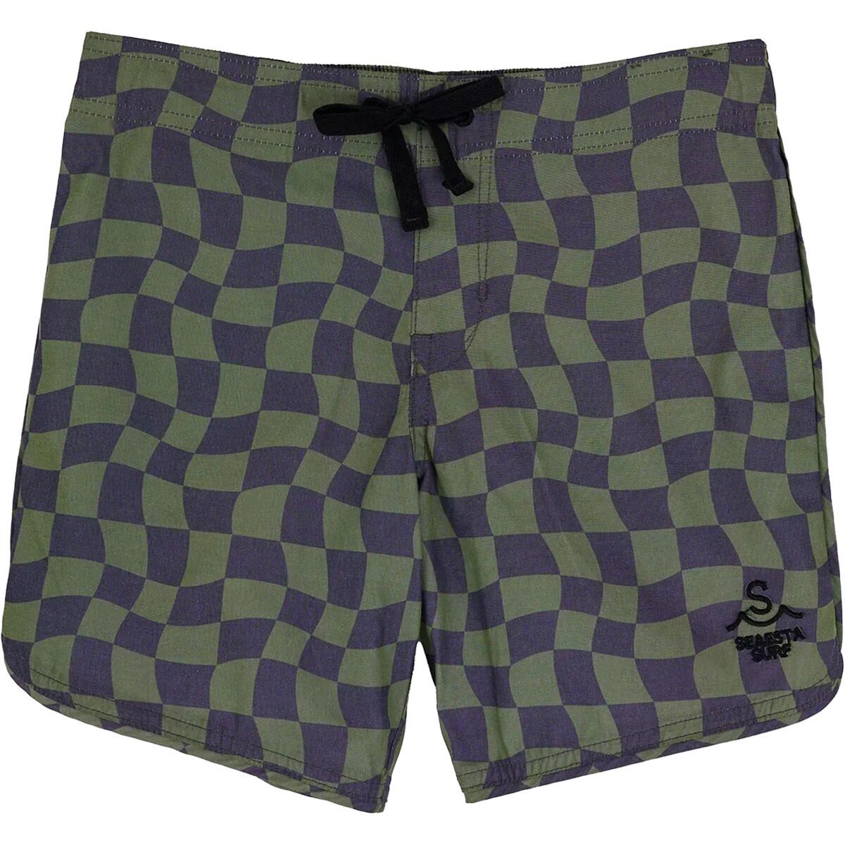 Image of Seaesta Surf Wavy Checks Boardshort - Boys' Pine, 6