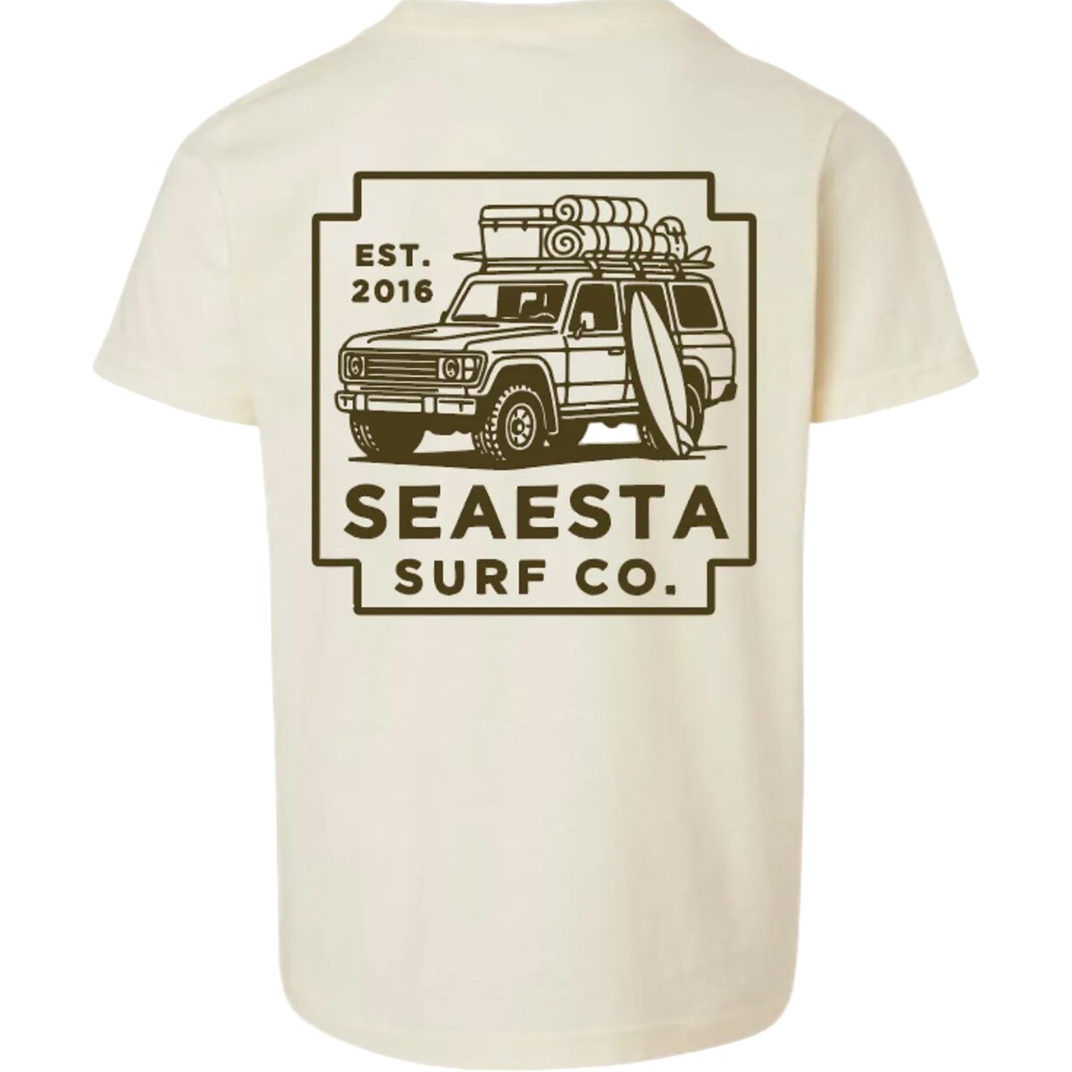 Image of Seaesta Surf Camp Out T-Shirt - Kids' Coconut, M