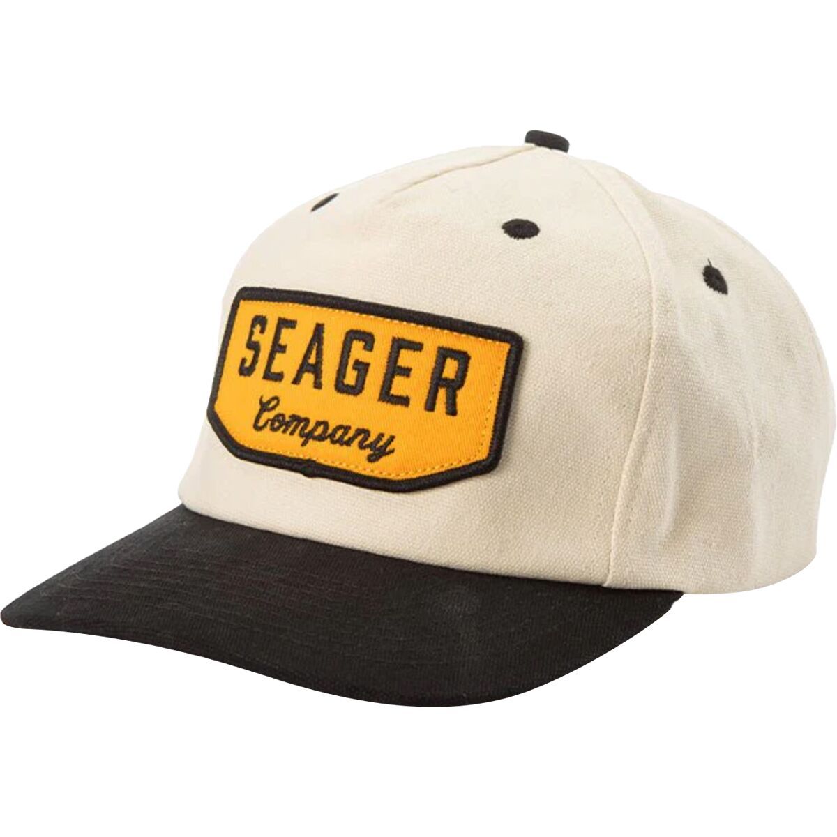 Image of Seager Co. Wilson Snapback Black/White, One Size