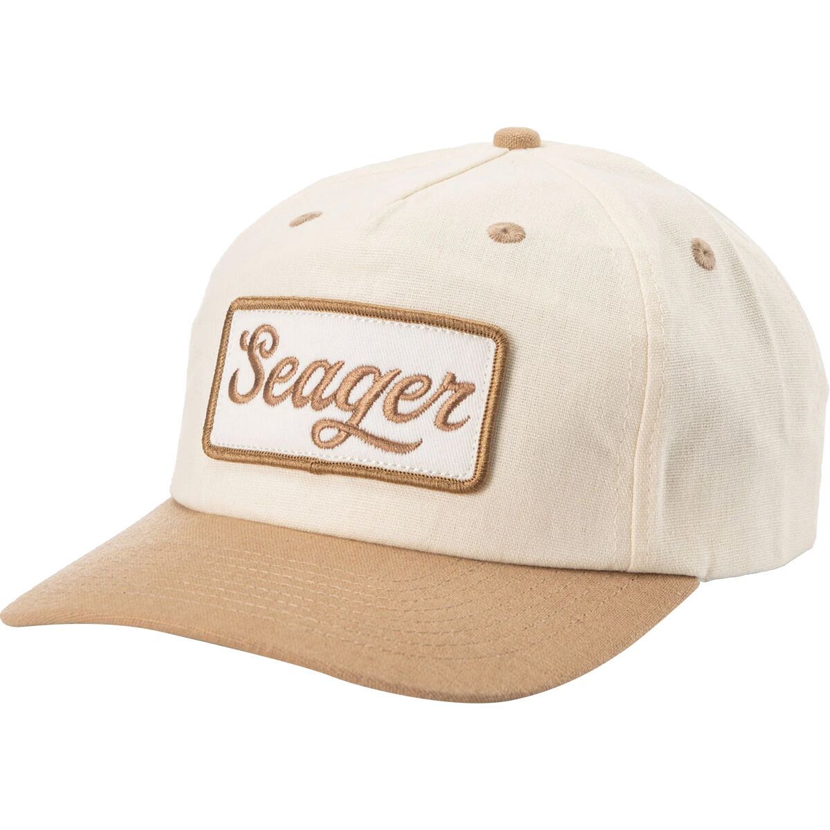Image of Seager Co. Uncle Bill Snapback Hat Cream Kahki, One Size