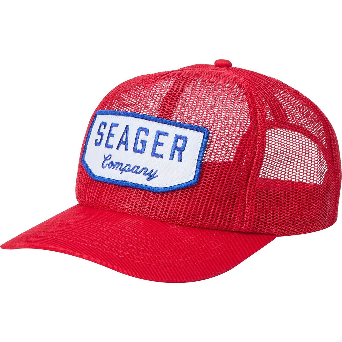 Seager Co. Wilson All Mesh Snapback Hat Red, One Size