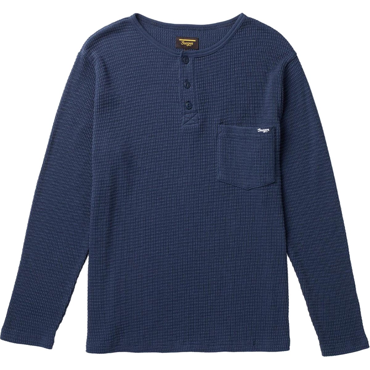 Image of Seager Co. Sawpit Henley Long-Sleeve Thermal Top - Men's Navy, S
