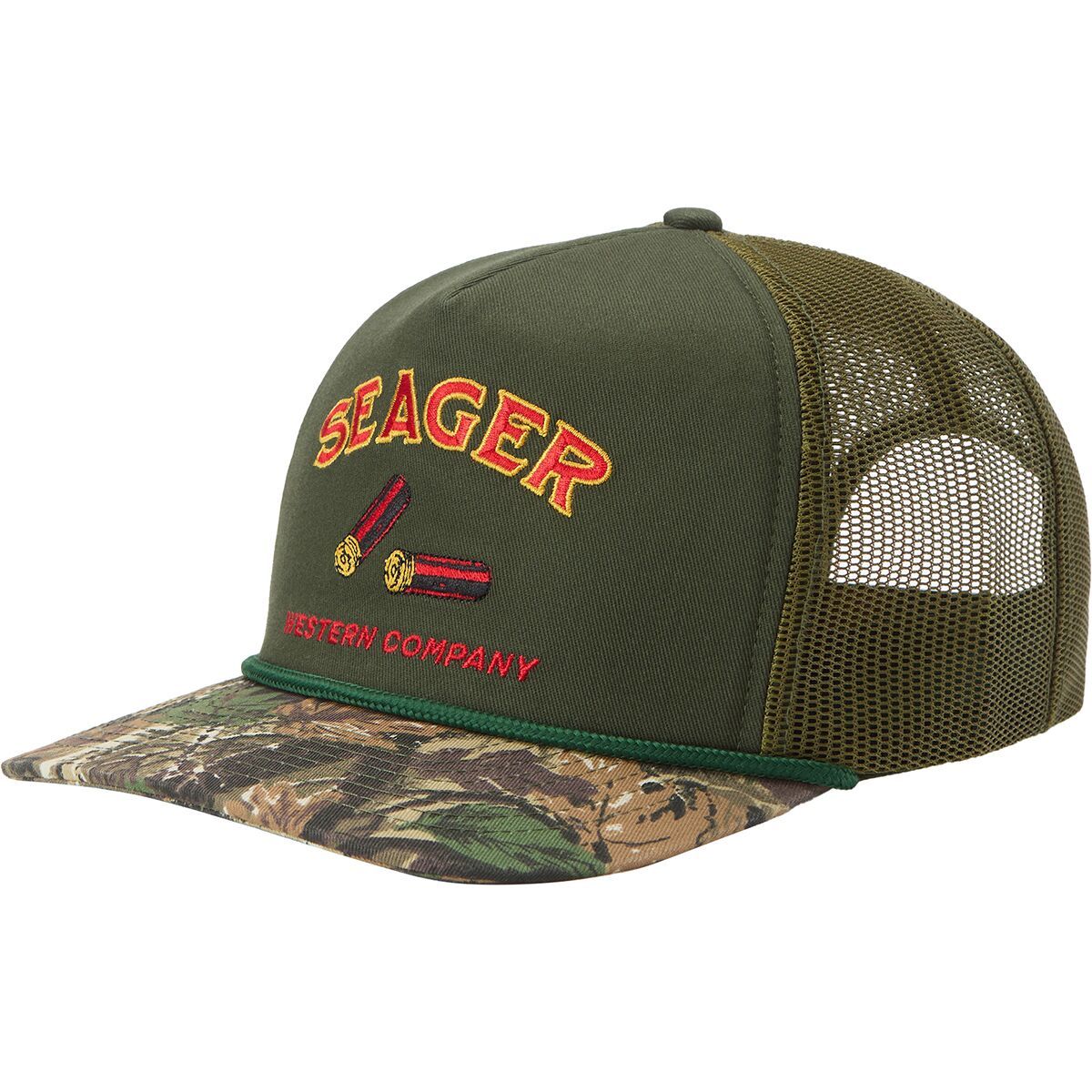 Seager Co. Gone Huntin' Snapback Green/Camo, One Size