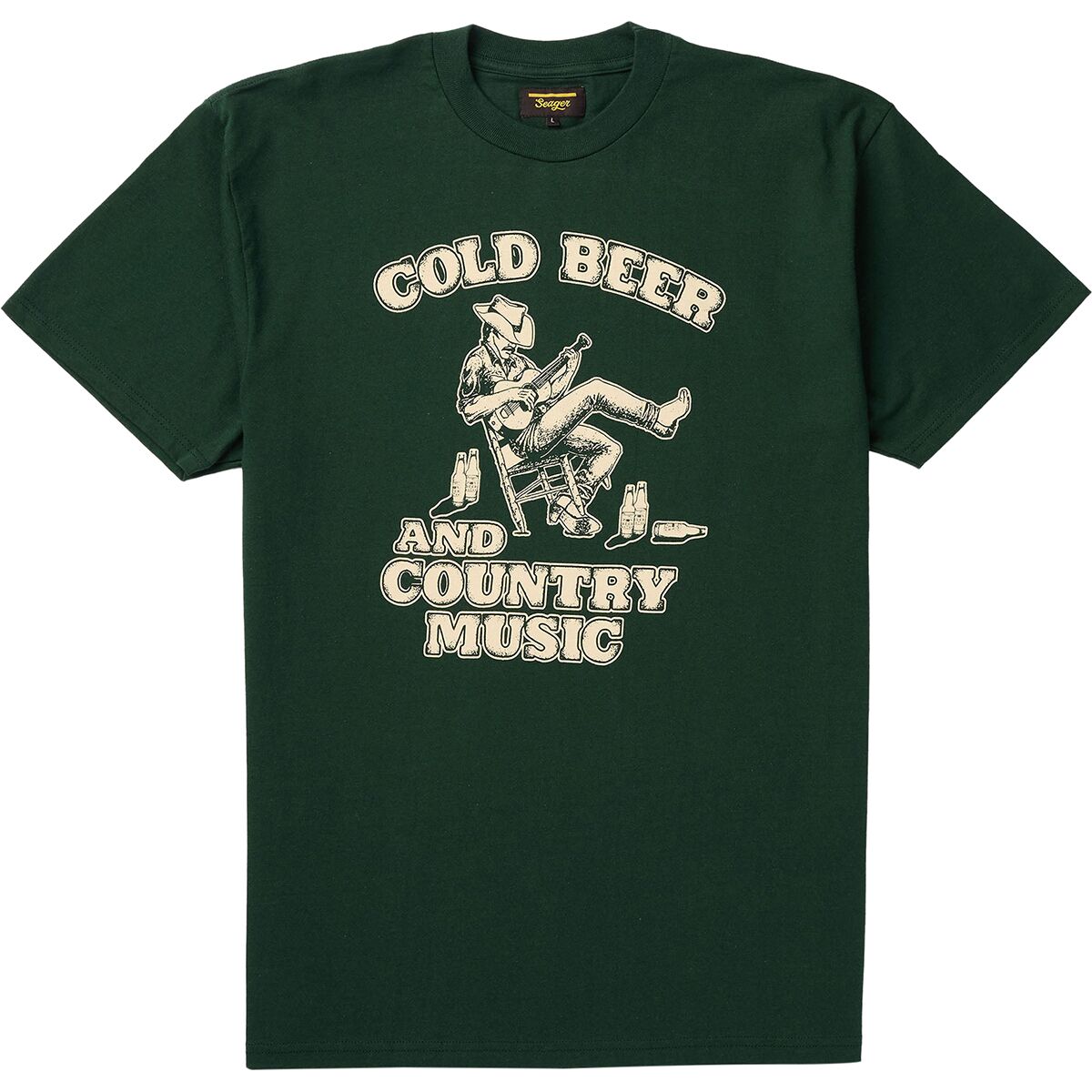Seager Co. Seager Co. Country Music T-Shirt - Men's Army Green, XL