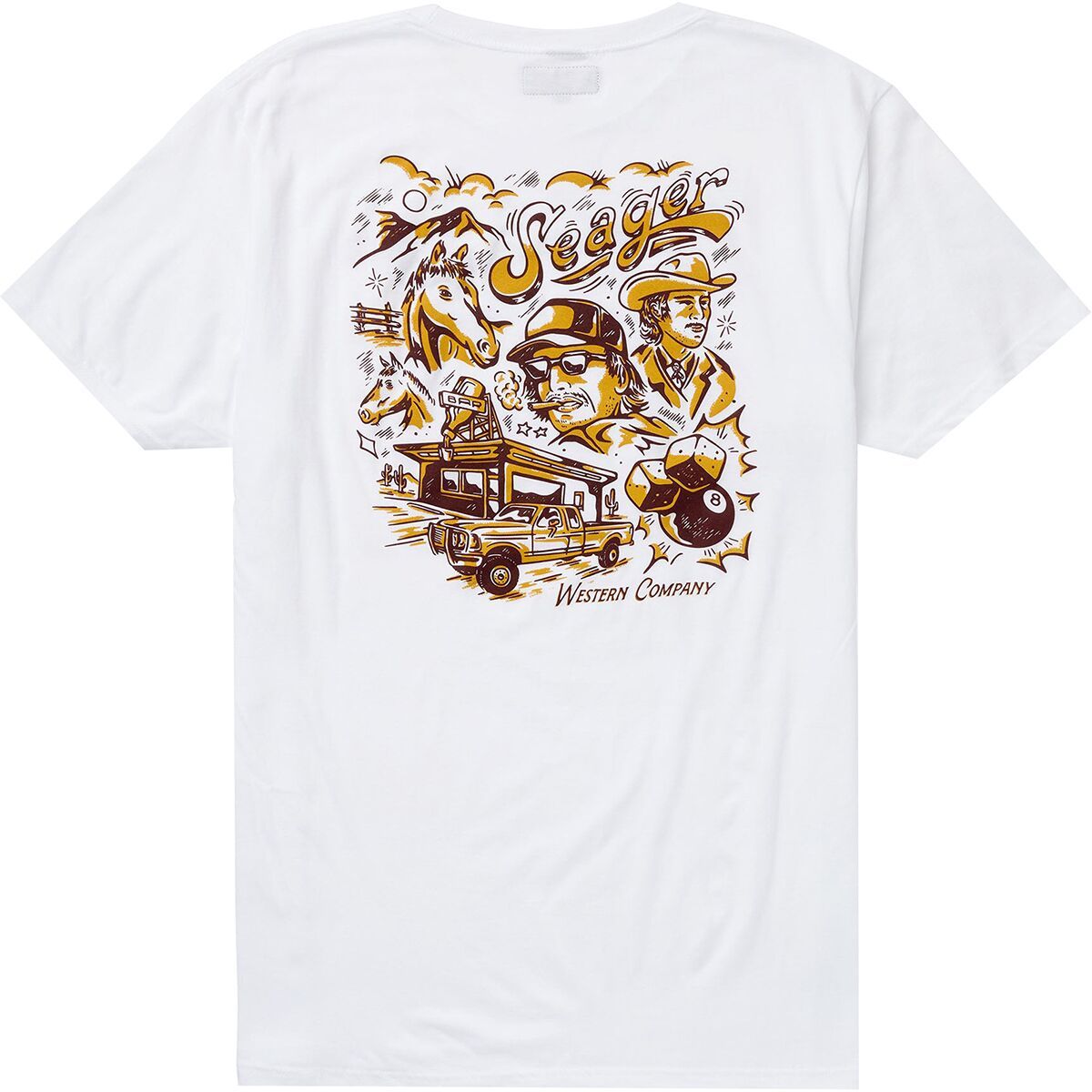 Image of Seager Co. Blowout T-Shirt - Men's White, M