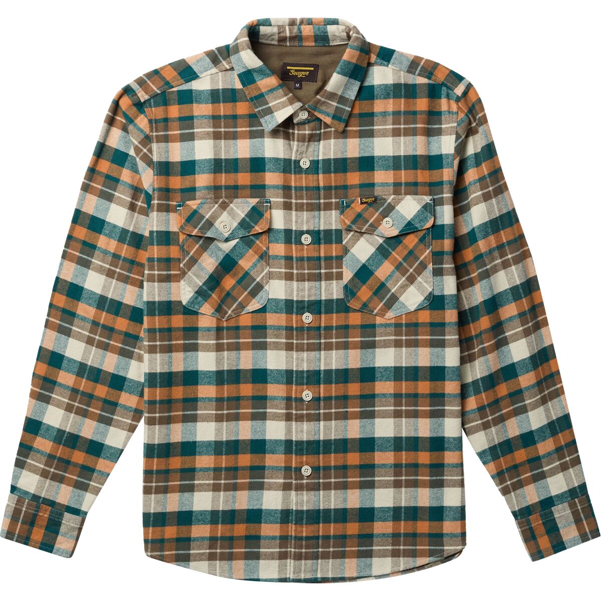 Seager Co. Seager Co. Calico Flannel - Men's Olive Harvest, L