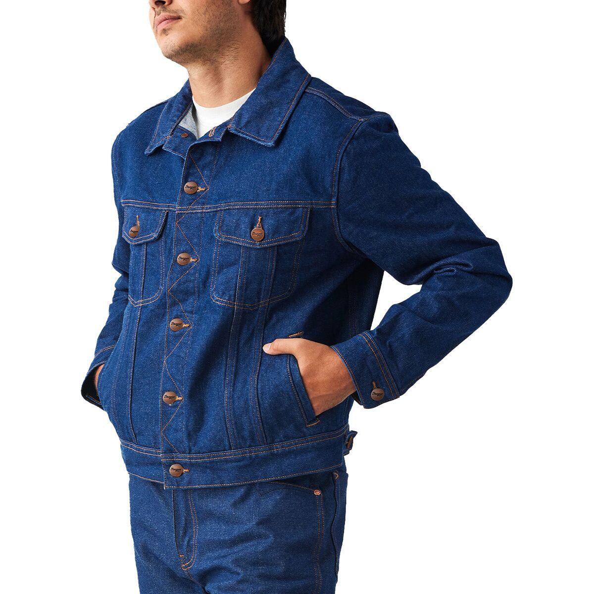 Image of Seager Co. Freewheelin' Denim Jacket - Men's Rined Indigo, M