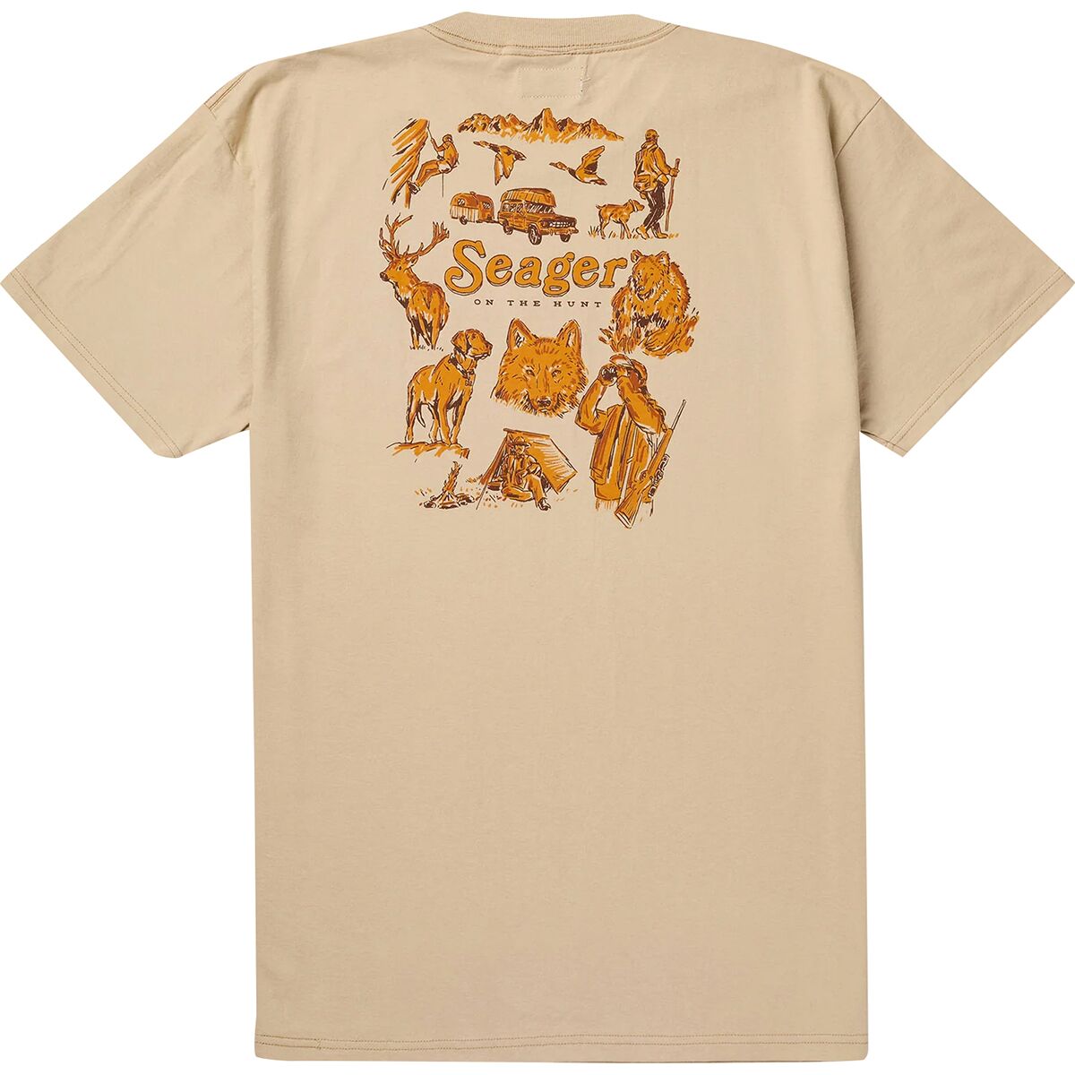 Seager Co. Seager Co. On The Hunt T-Shirt - Men's Cream, M
