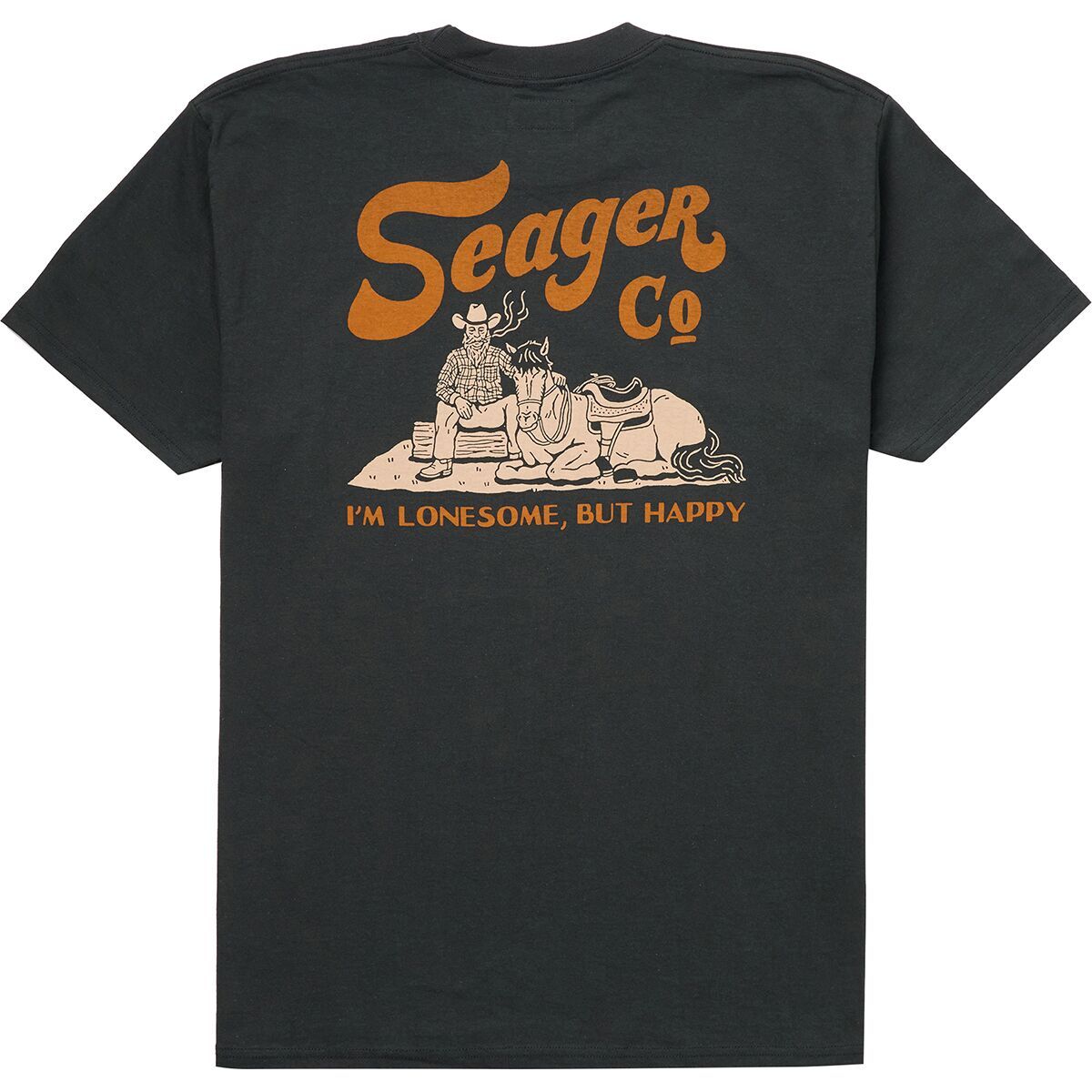 Image of Seager Co. Lonesome T-Shirt - Men's Vintage Black, M