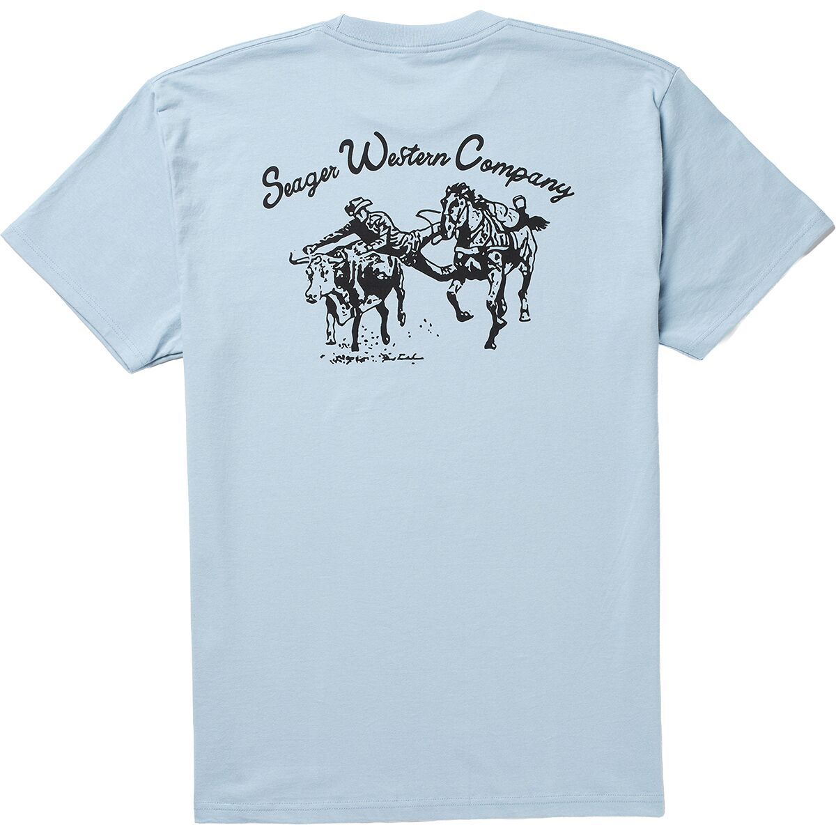 Image of Seager Co. Los Rios T-Shirt - Men's Artic Blue, M
