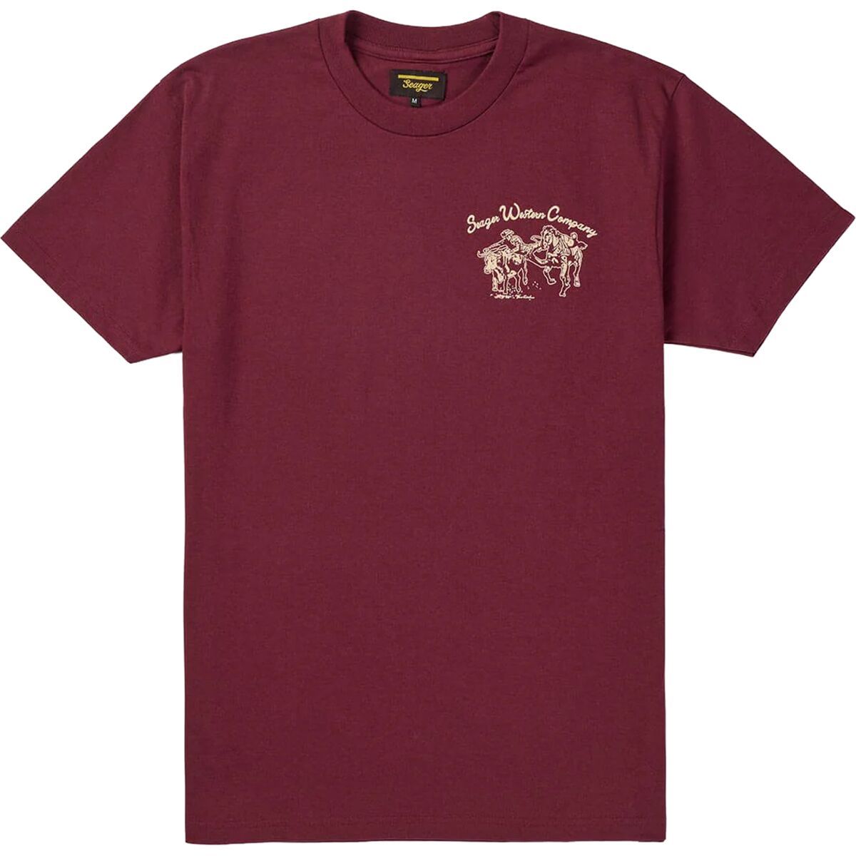 Image of Seager Co. Los Rios T-Shirt - Men's Burgundy, S