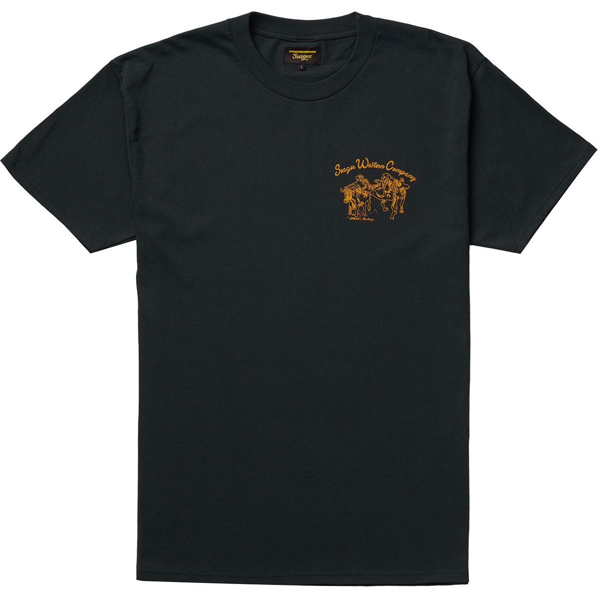 Image of Seager Co. Los Rios T-Shirt - Men's Vintage Black, M