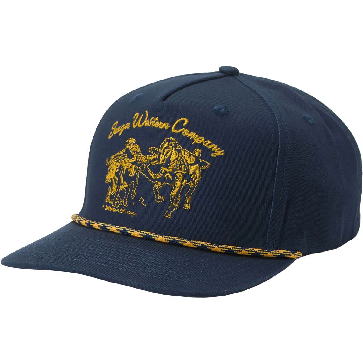 Seager Co. Los Rios Canvas Snapback Hat Navy, One Size
