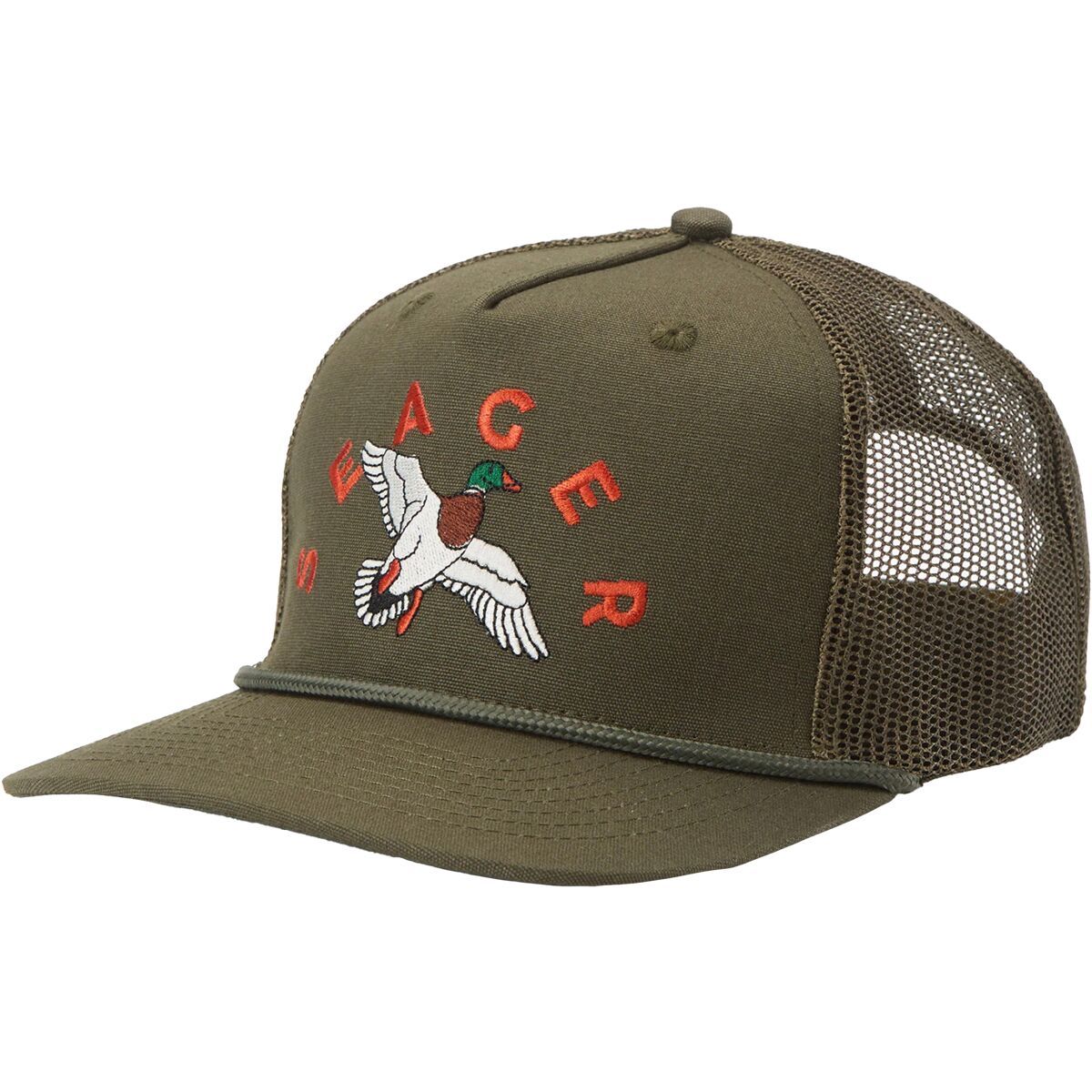 Seager Co. Mallard Snapback Hat Green, One Size