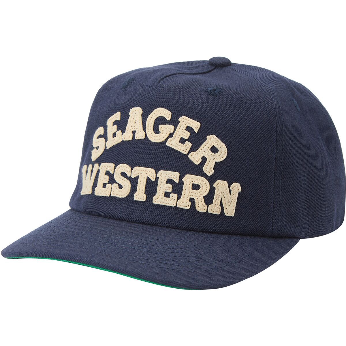 Seager Co. Western Snapback Hat Navy, One Size