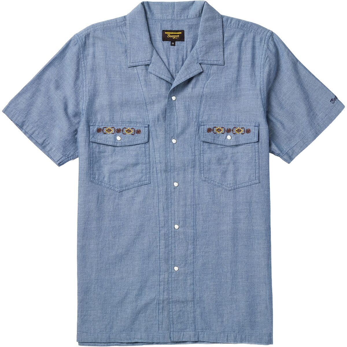 Image of Seager Co. Whippersnapper Chambray Shirt - Men's Light Wash, S