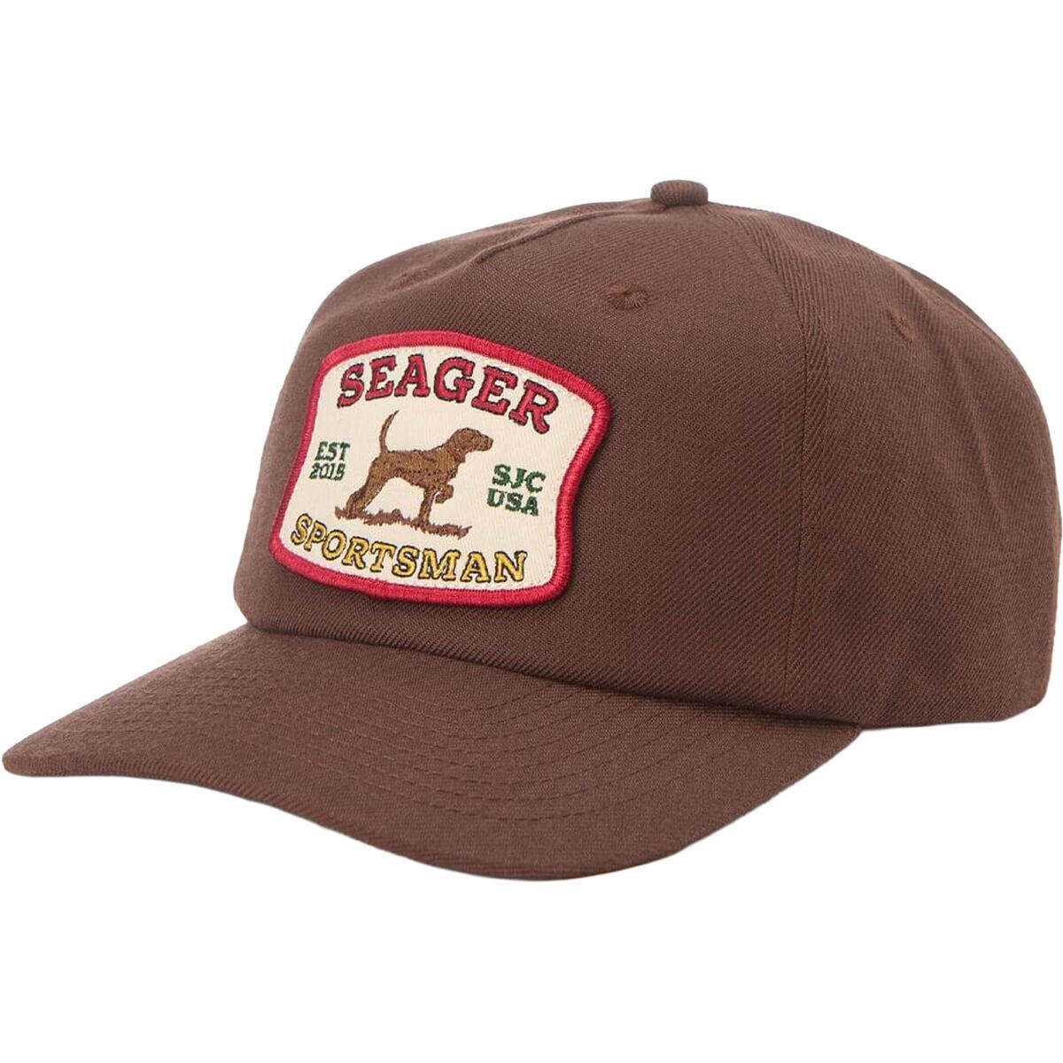 Image of Seager Co. Sportsman Snapback Hat Brown, One Size