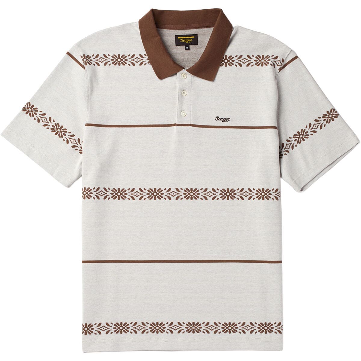 Image of Seager Co. Azteca Polo Shirt - Men's Azteca Tile, L