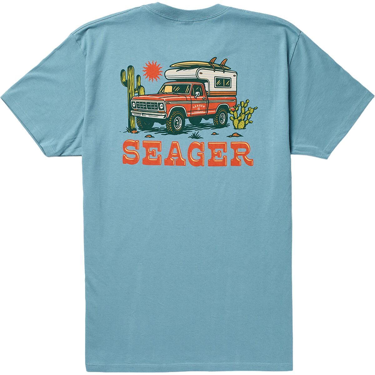 Image of Seager Co. Baja T-Shirt - Men's Ocean Breeze, XL