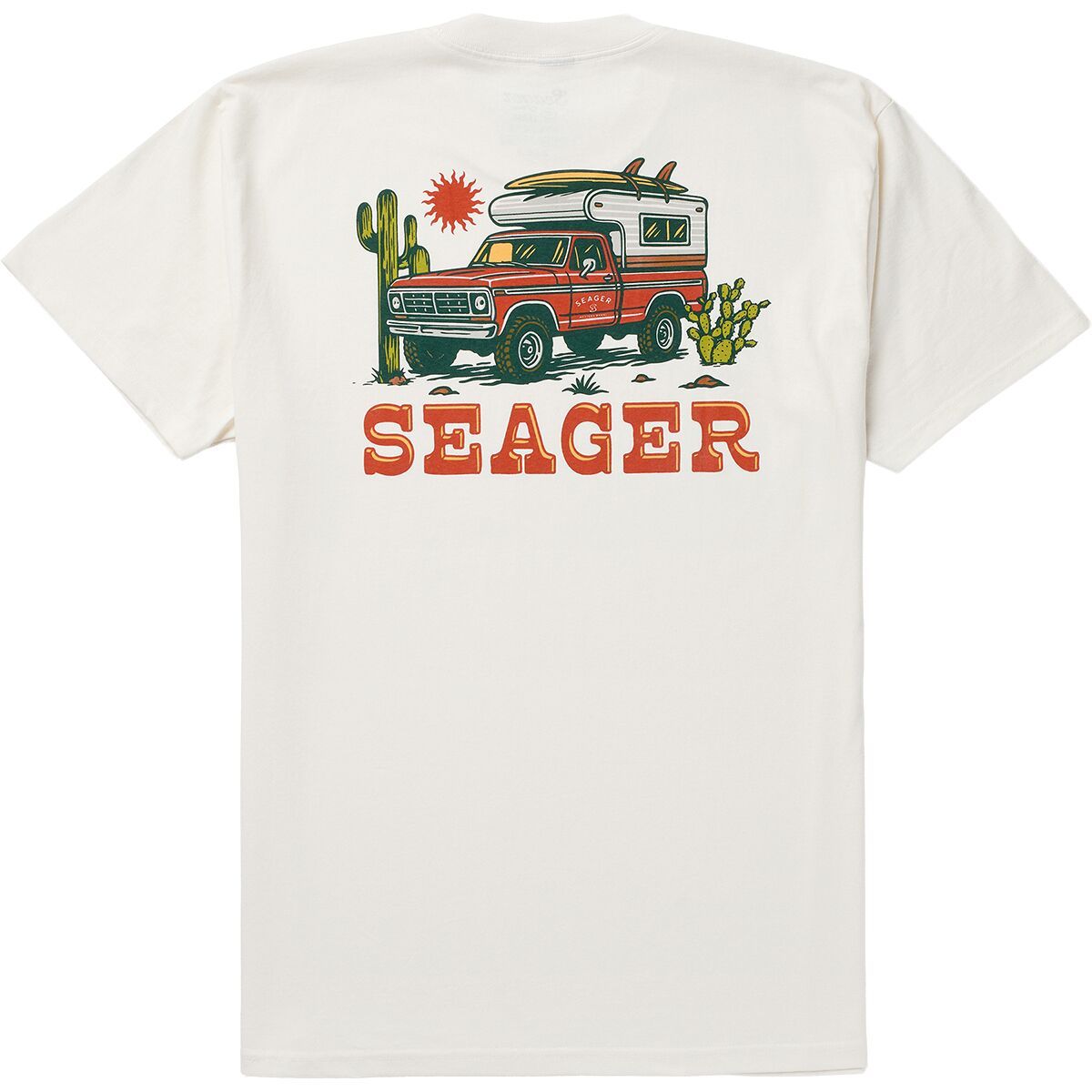 Image of Seager Co. Baja T-Shirt - Men's Vintage White, L