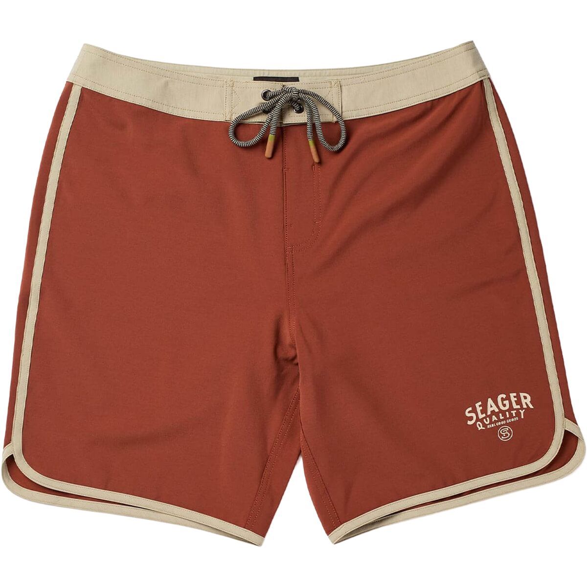 Image of Seager Co. Micro Dose Scallop Trunk - Men's Red Clay, 32