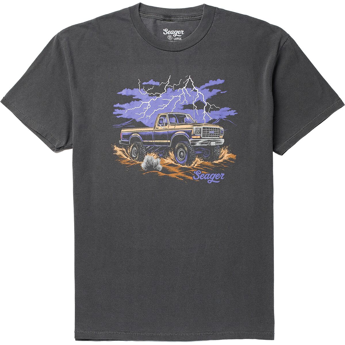 Image of Seager Co. Premium Mud Romp T-Shirt - Men's Pigment Black, XXL