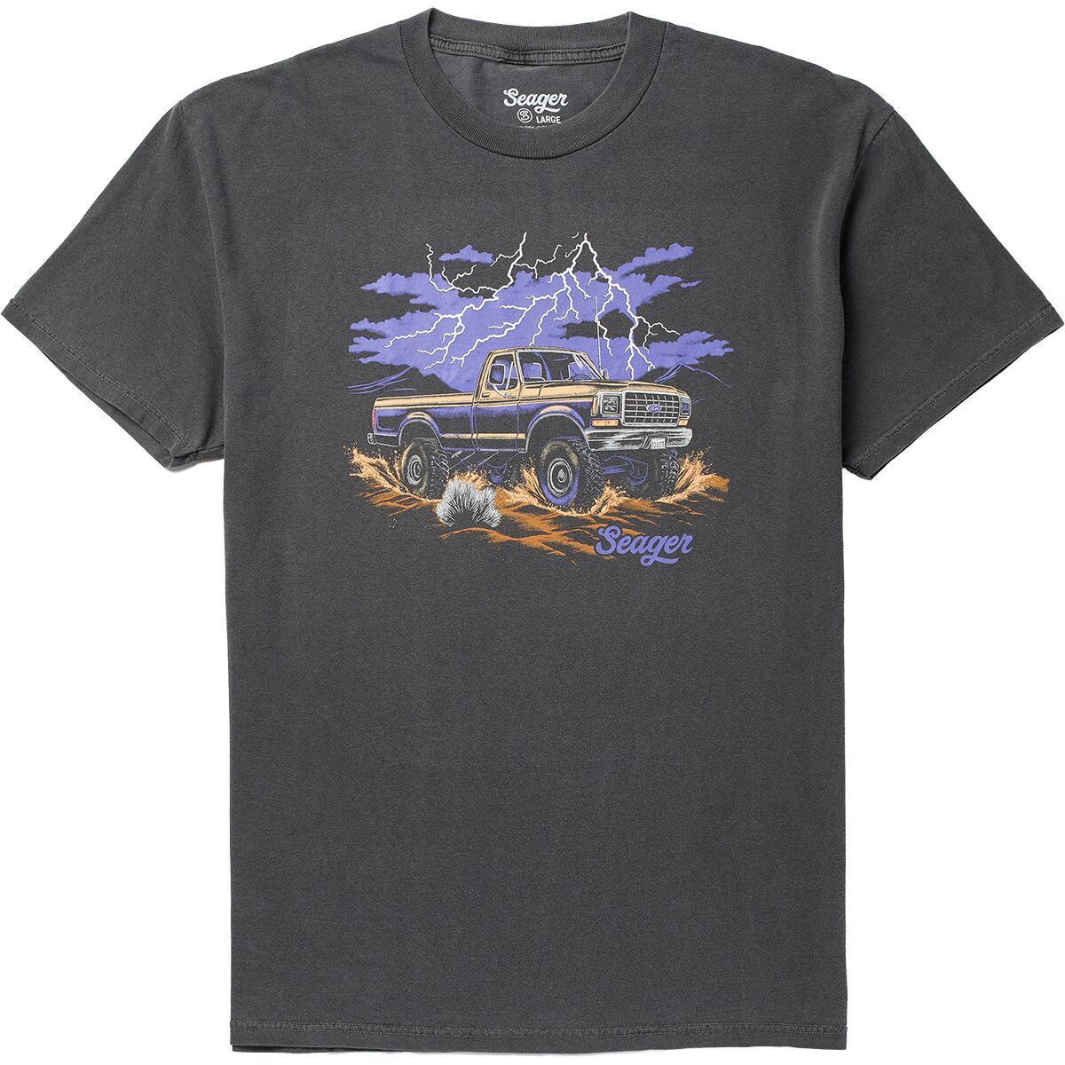 Image of Seager Co. Premium Mud Romp T-Shirt - Men's Pigment Black, L