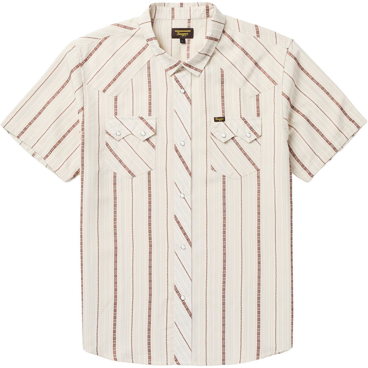 Image of Seager Co. Sawtoof Short-Sleeve Shirt - Men's Azteca Tile, XL