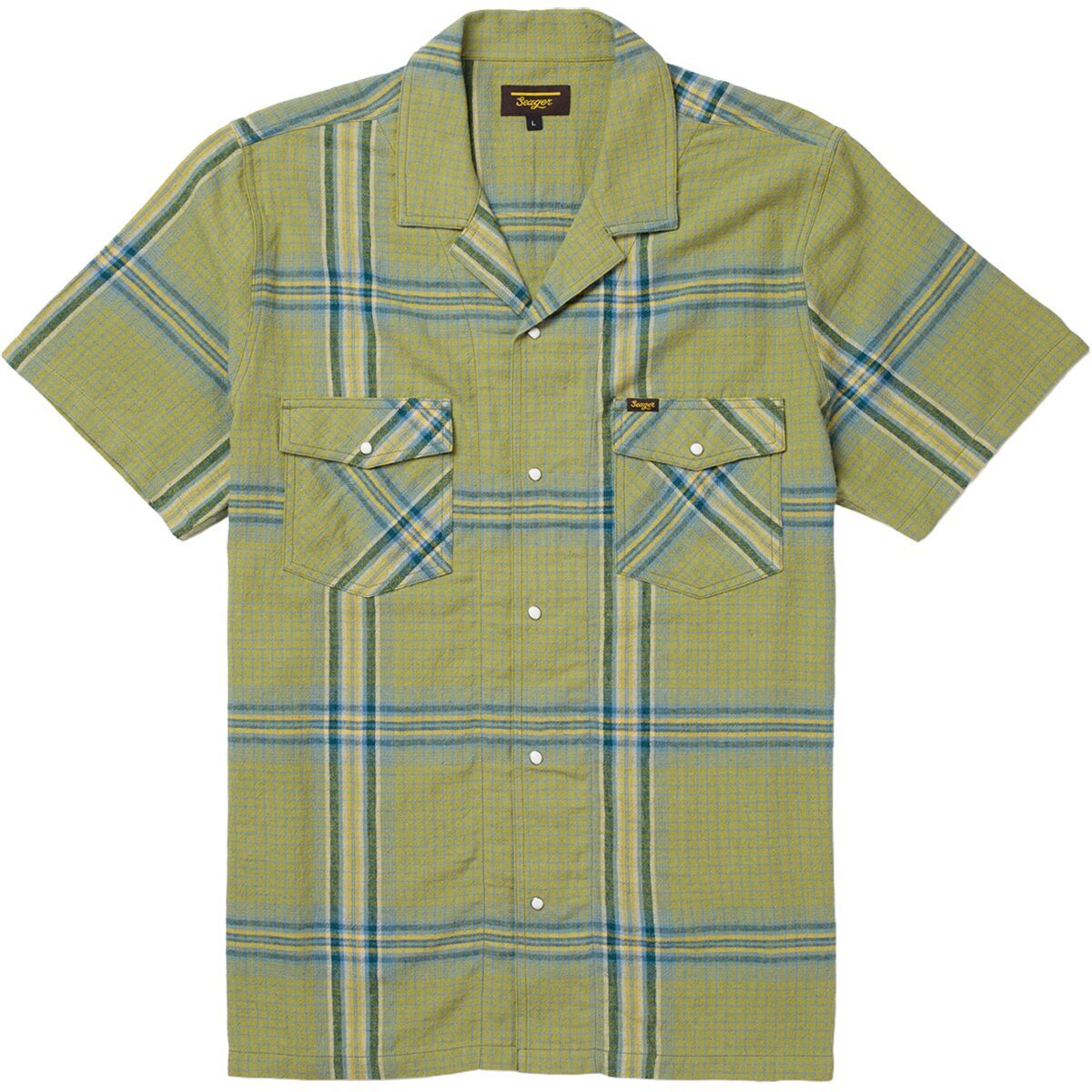 Image of Seager Co. Whippersnapper Shirt - Men's Moss Grid Plaid, XL