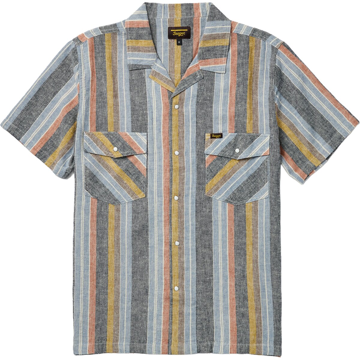 Seager Co. Seager Co. Whippersnapper Shirt - Men's Washed Stripe Navy, L