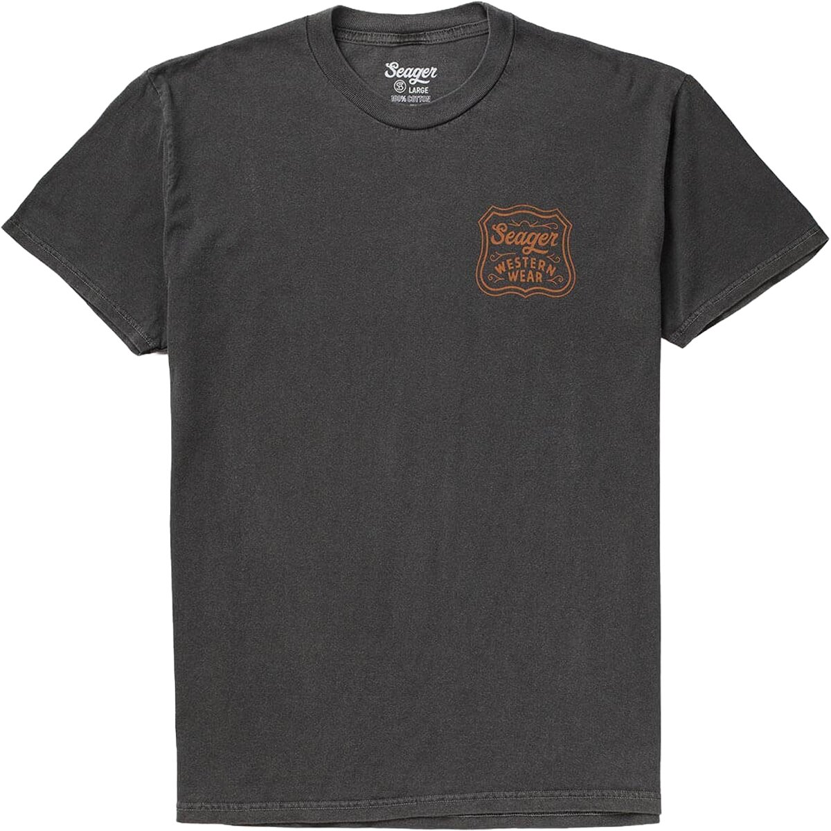 Image of Seager Co. Premium Badge T-Shirt - Men's Pigment Black, M