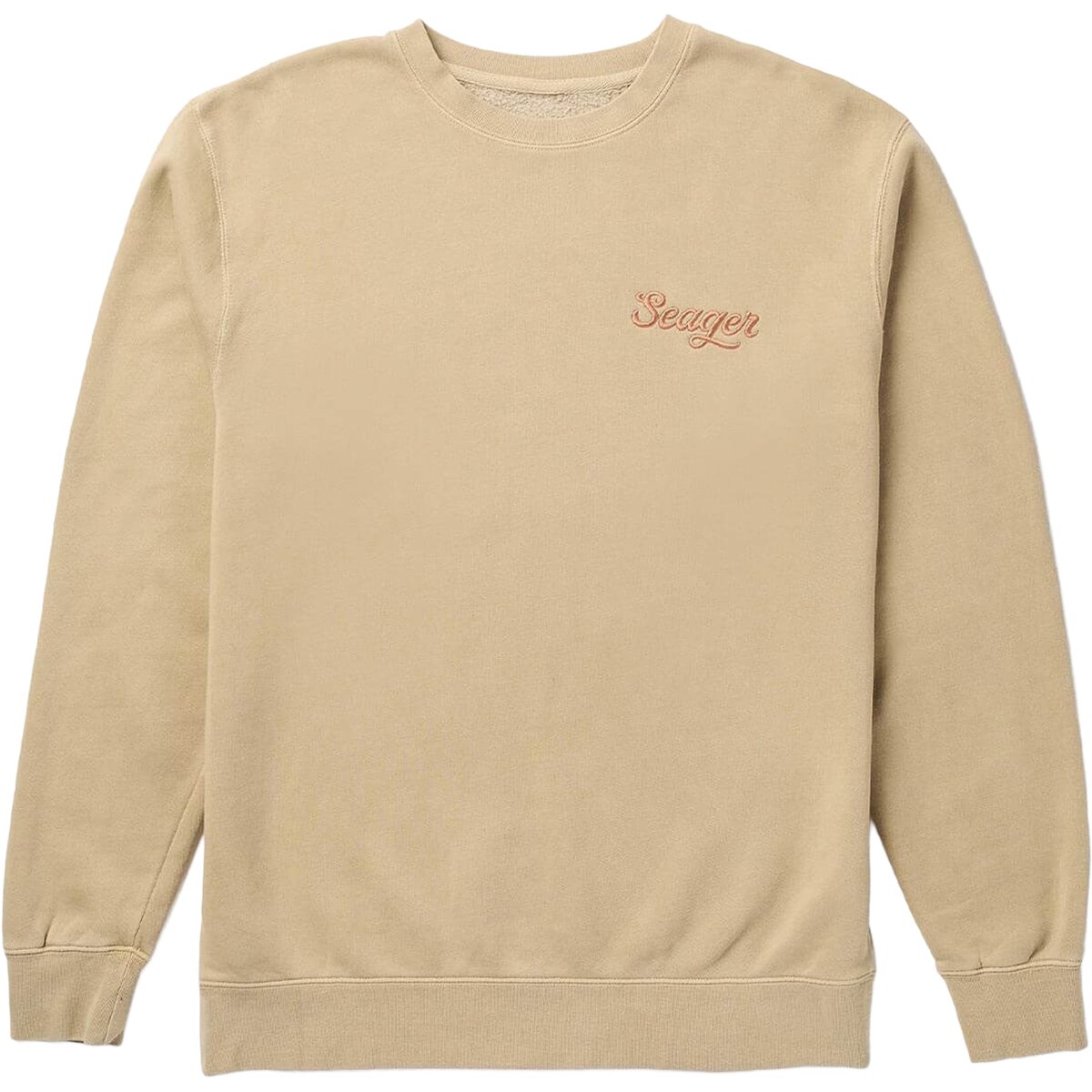 Seager Co. Seager Co. Premium Embroidered Russ Crew Sweatshirt - Men's Pigment Stone, L - $89.95 at Backcountry.com