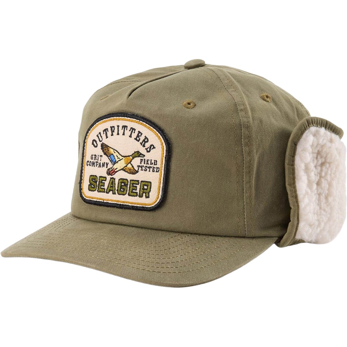 Seager Co. Seager Co. Outfitters Wax Flapjack Hat Green Waxed Canvas, One Size - $44.95 at Backcountry.com