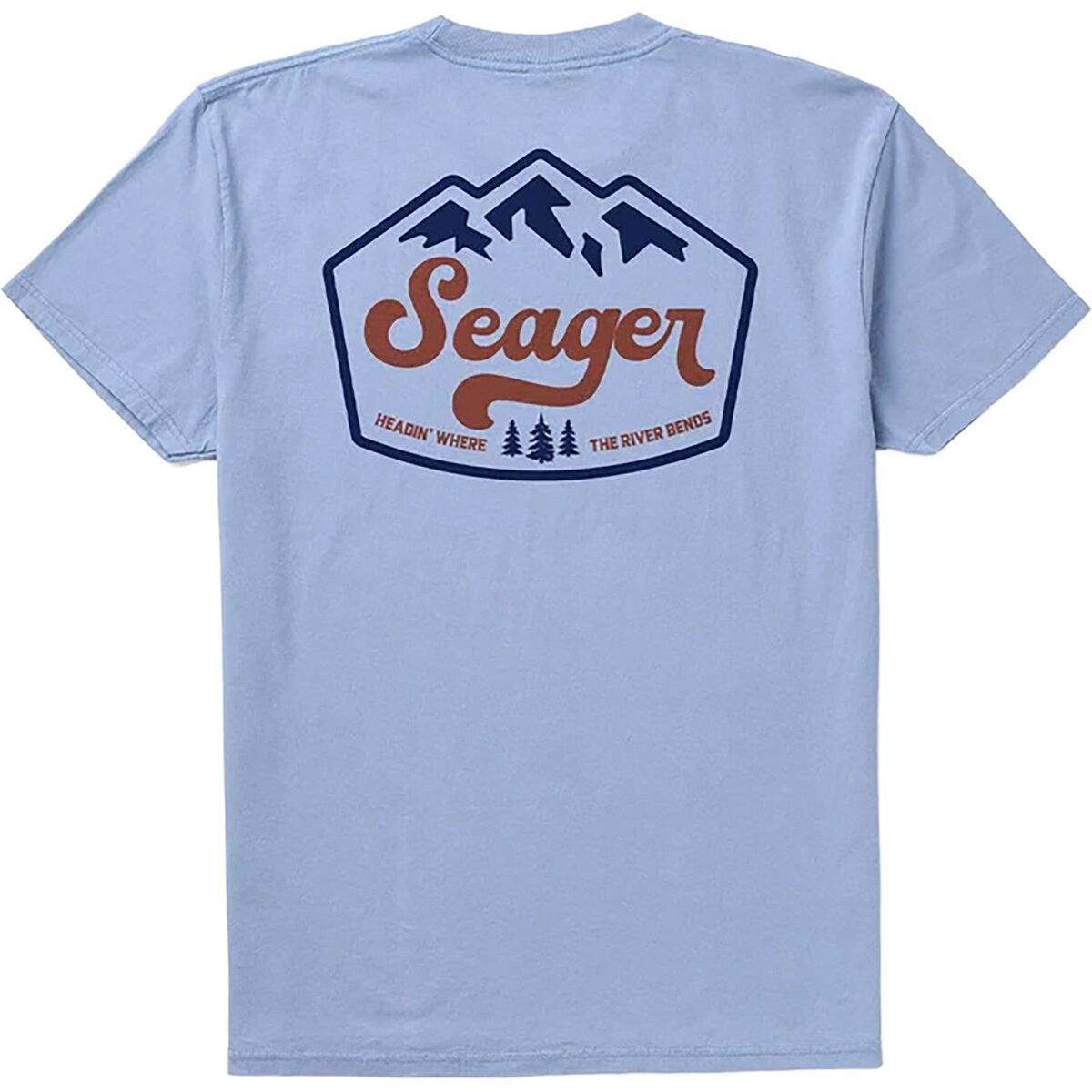 Seager Co. High Country T-Shirt - Men's Faded Denim, L