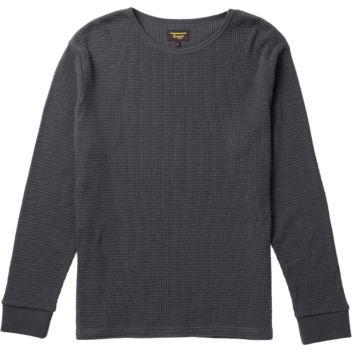 Image of Seager Co. Sawpit Crew Long-Sleeve Thermal Shirt - Men's Vintage Black, L