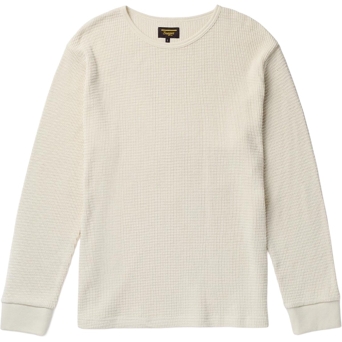 Image of Seager Co. Sawpit Crew Long-Sleeve Thermal Shirt - Men's Vintage White, M