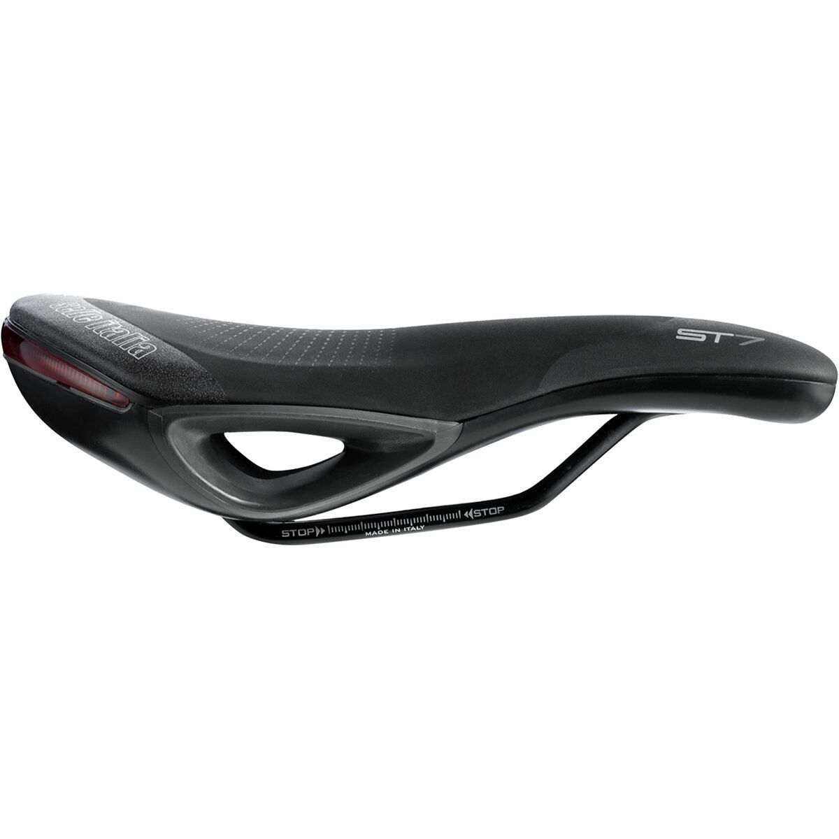 Image of Selle Italia ST 7 Vision Superflow Saddle - Men's Black, FeC Alloy, W165xL250mm