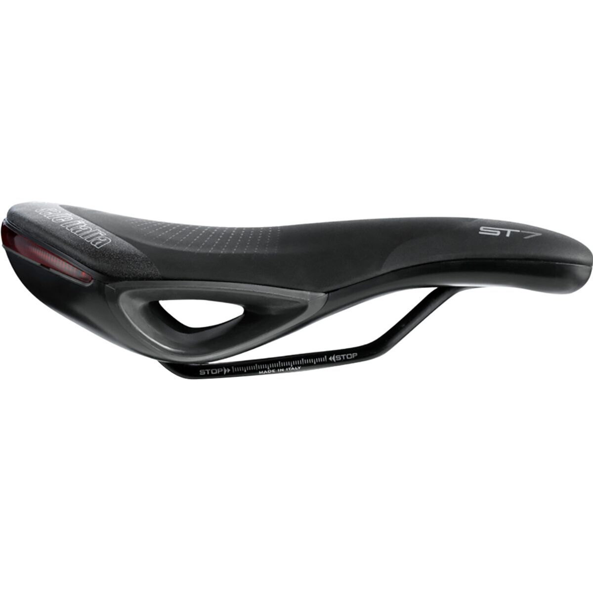 Image of Selle Italia ST 7 Superflow Saddle Black, FeC Alloy, W165xL250mm