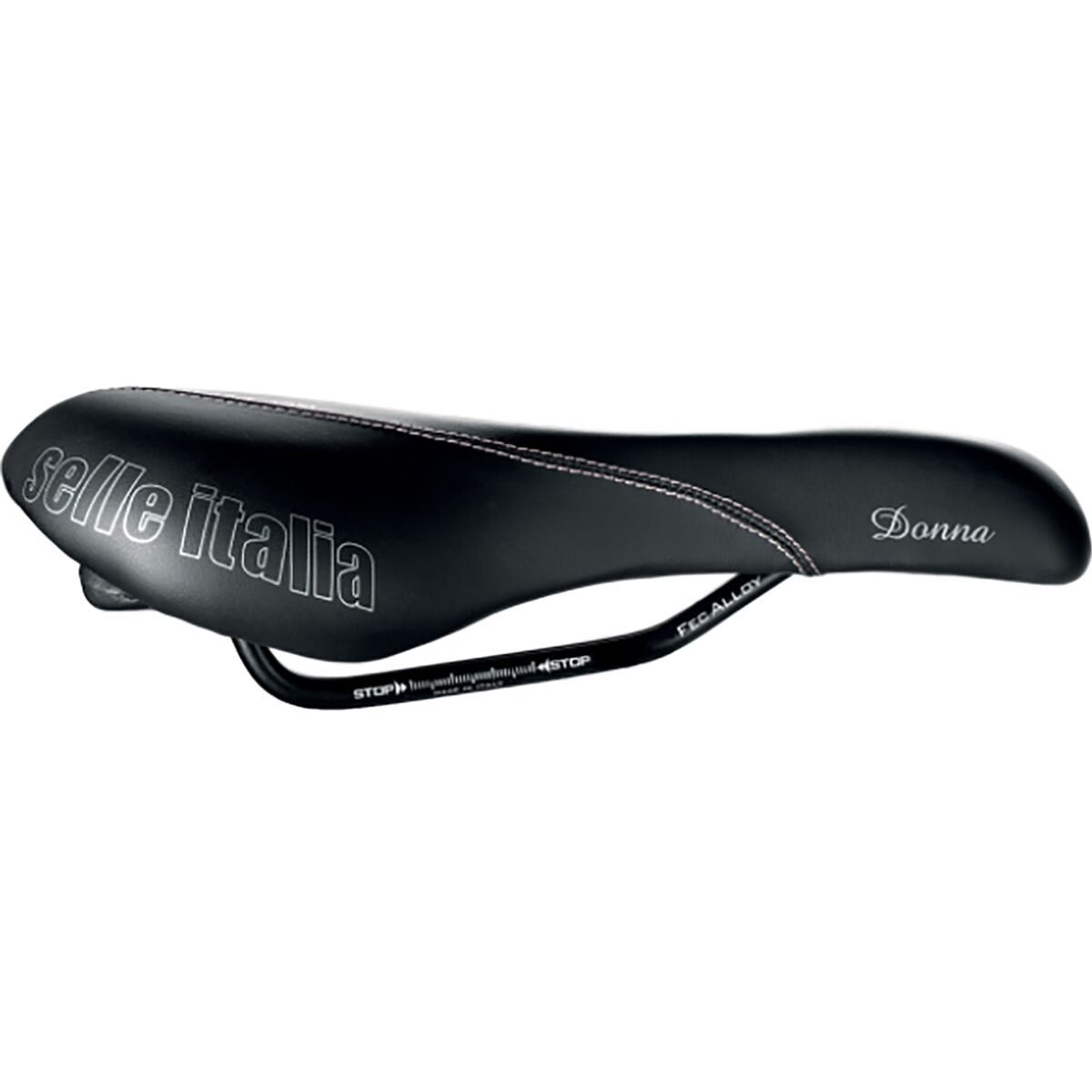 Image of Selle Italia Donna Flow Saddle - Women's Black, FeC Alloy, W168xL270mm