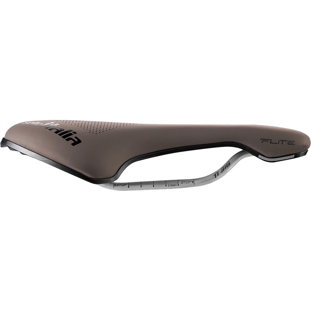 Image of Selle Italia FLITE Boost Gravel TI316 Superflow Saddle Mud Brown, L