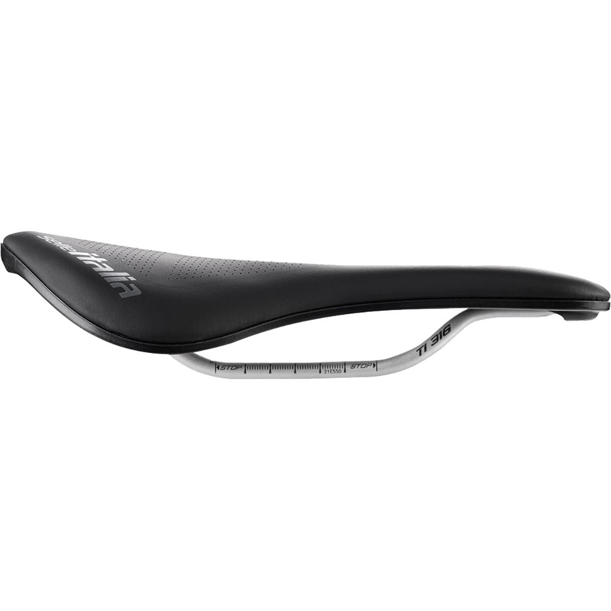 Image of Selle Italia Novus Boost EVO TI 316 Superflow CC Saddle - No Packaging Black, 145mm