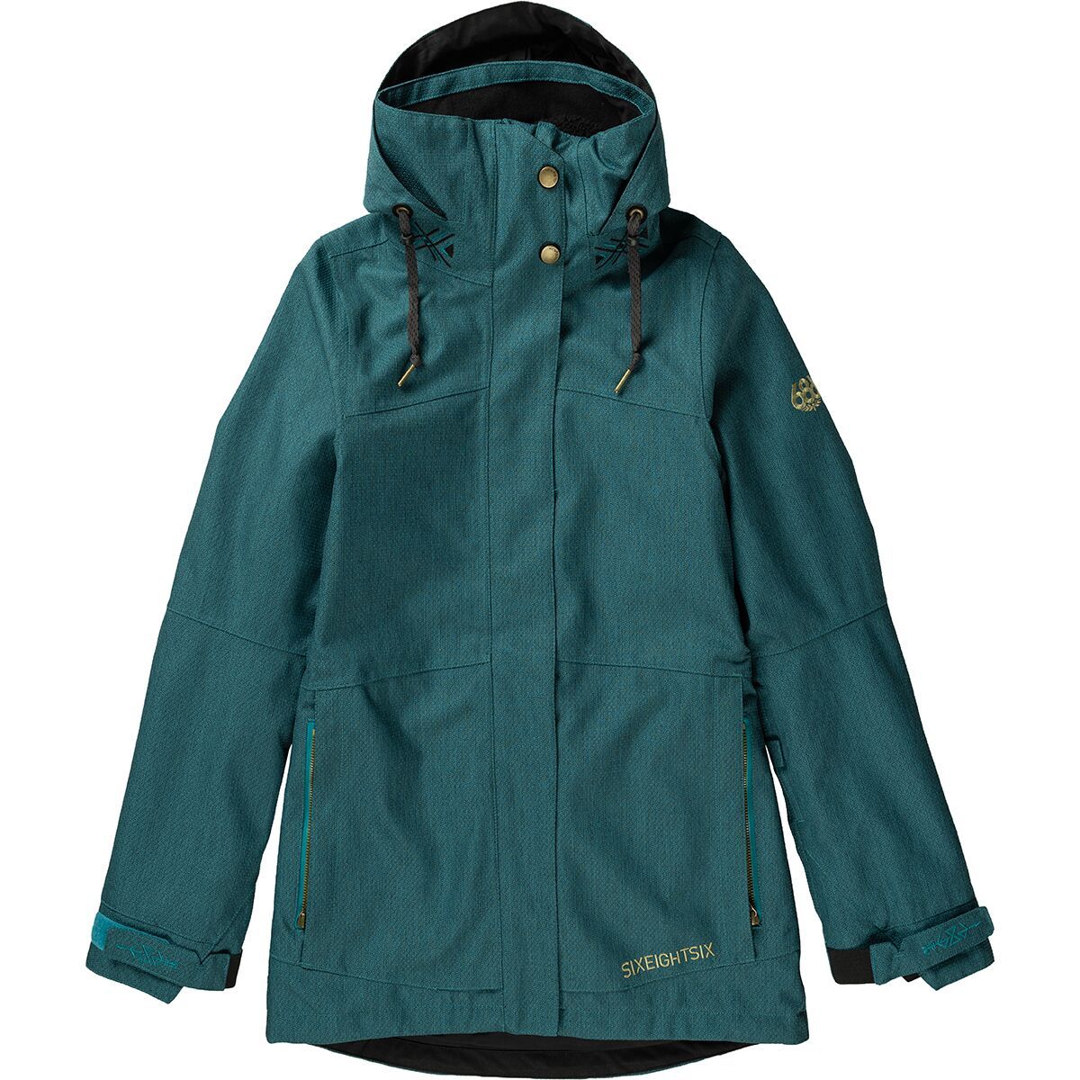 686 Smarty 3-In-1 Spellbound Jacket - Women's Dark Lagoon Diamond Texture, XS