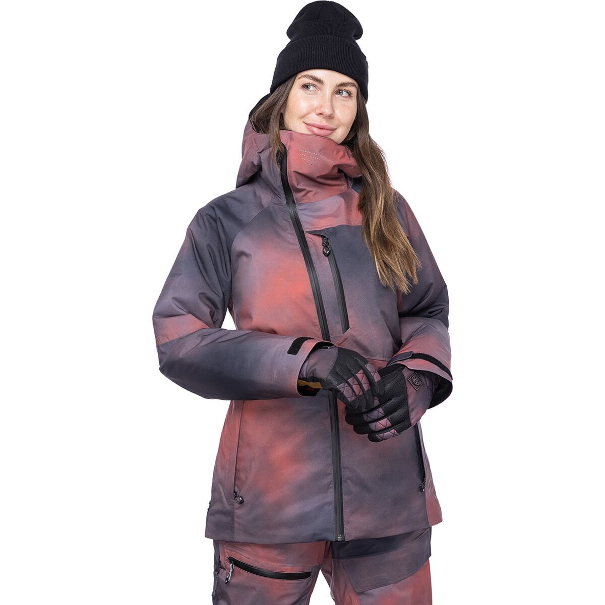 686 Hydra Insulated Jacket - Women's Hot Coral Spray, S