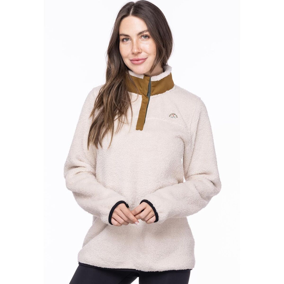 686 Tioga Fleece Pullover - Women's Birch Sherpa, XL