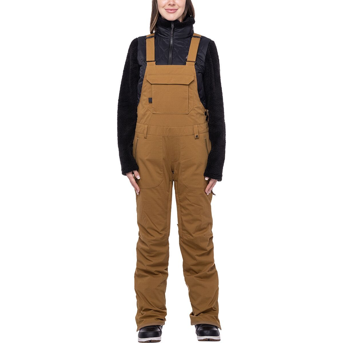 686 Black Magic Insulated Bib Pant - Women's Breen Geo Jacquard, L