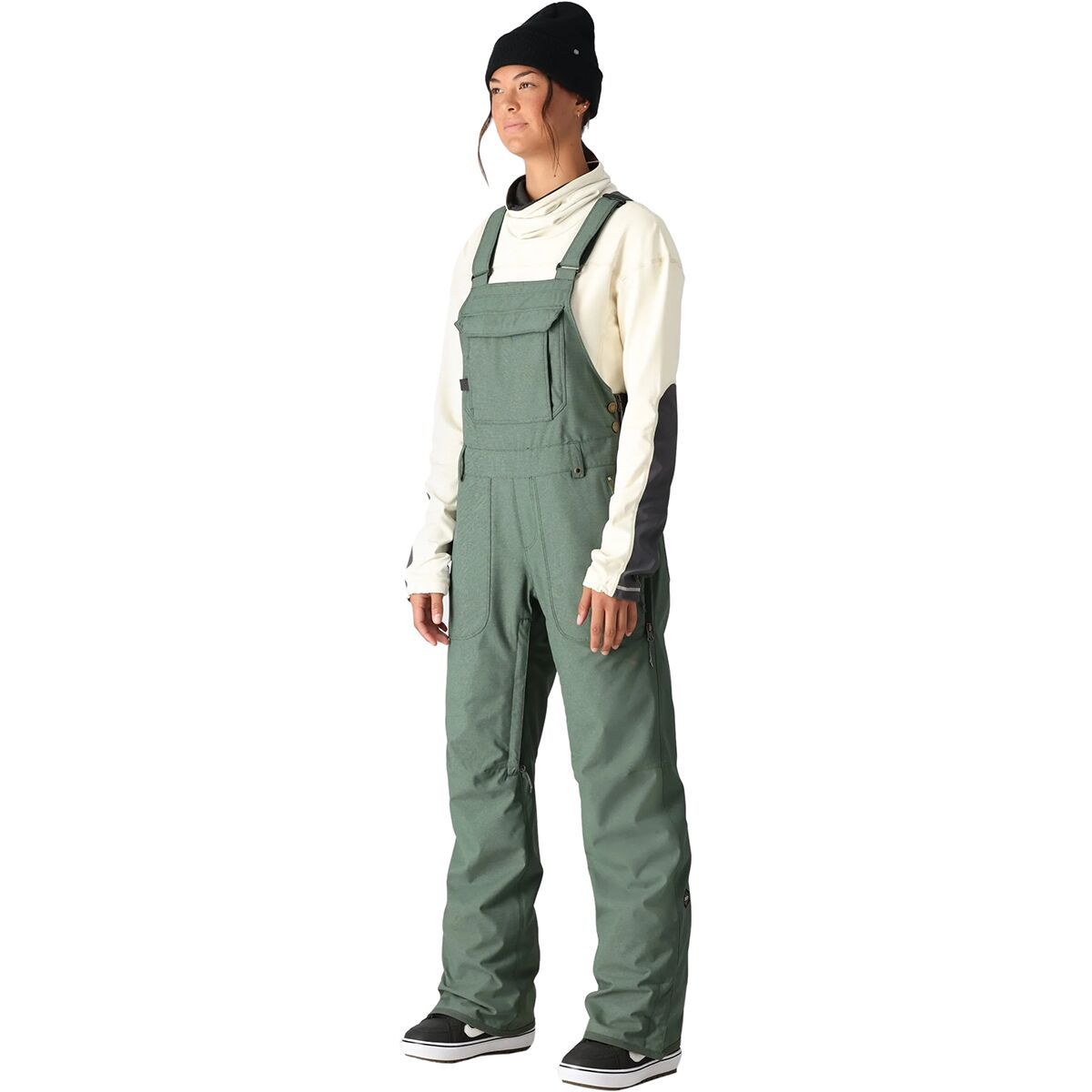 Image of 686 Black Magic Insulated Bib Pant - Women's Cypress Green Dobby, XS
