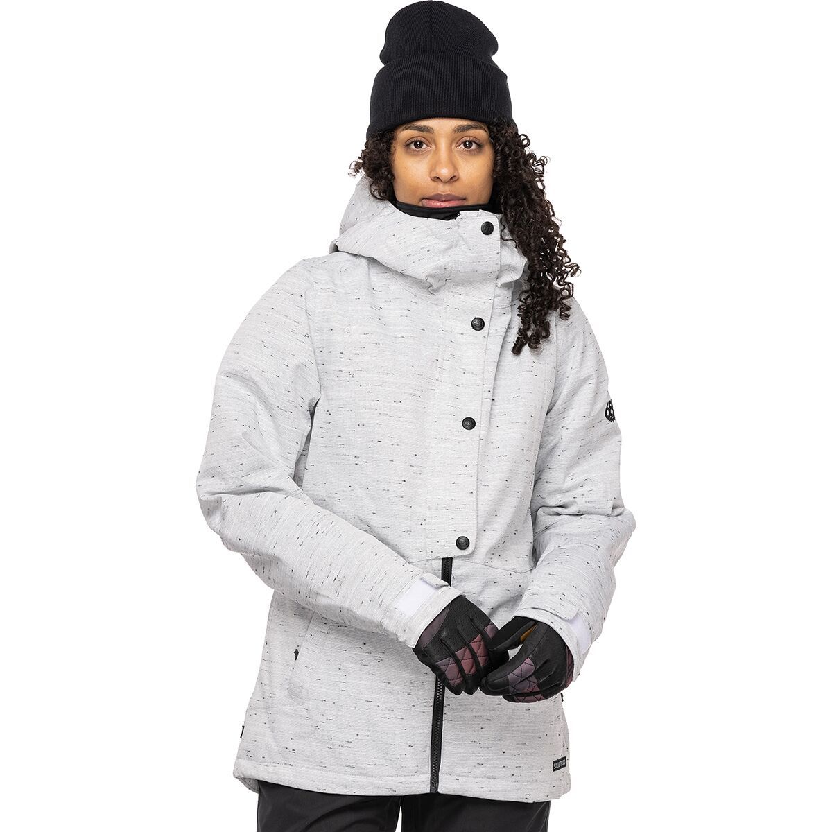 686 Rumor Insulated Jacket - Women's White Slub, XS