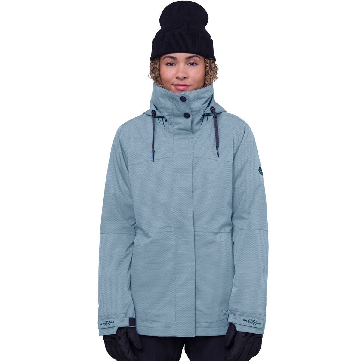 686 Smarty 3-In-1 Spellbound Jacket - Women's Steel Blue Jacquard, XS