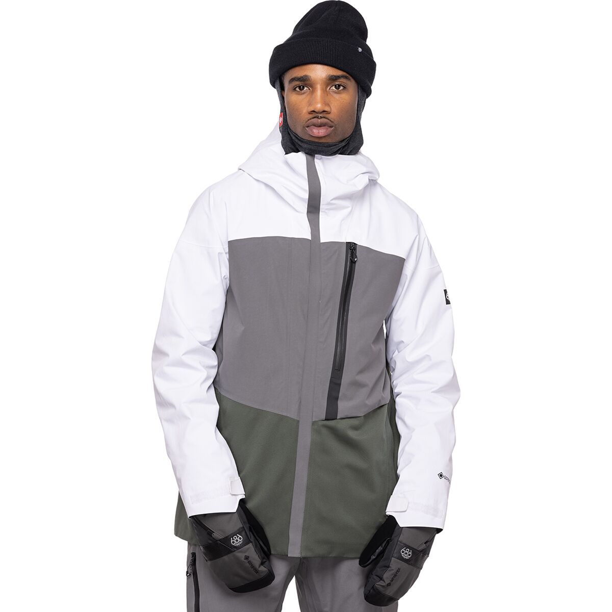 686 GT GORE-TEX Jacket - Men's White Colorblock, XXL